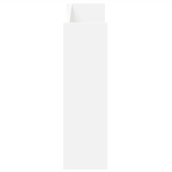 Scarpiere a Muro 2pz Bianche 80x18x60 cm in Legno Multistrato