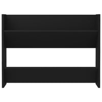 Scarpiera a Muro Nera 80x18x60 cm in Legno Multistrato 806743