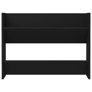 Scarpiera a Muro Nera 80x18x60 cm in Legno Multistrato 806743