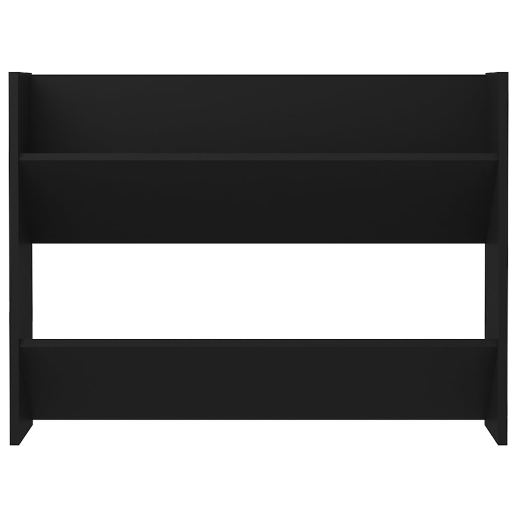 Scarpiera a Muro Nera 80x18x60 cm in Truciolato cod mxl 47895