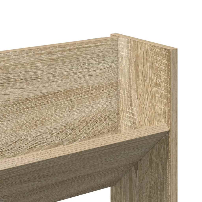 Scarpiere a Muro 2pz Rovere Sonoma 80x18x60cm Legno Multistrato 806748