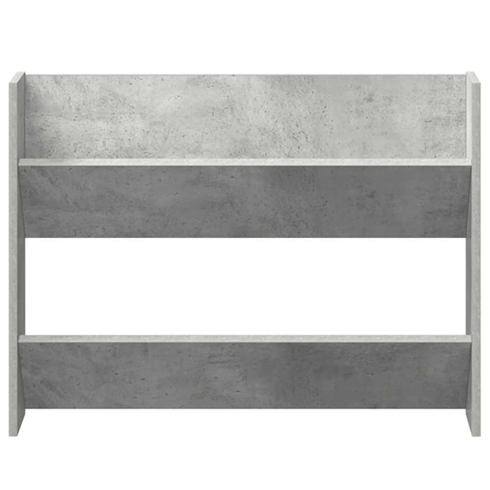 Scarpiere a Muro 2 pz Grigio Cemento 80x18x60 cm in Truciolato