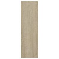 Scarpiera a Muro Bianca e Sonoma 80x18x60 cm Legno Multistrato 806751