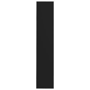 Scarpiere a Muro 2 pz Nere 60x18x90 cm in Legno Multistrato 806762