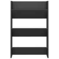 Scarpiere a Muro 2 pz Grigie 60x18x90 cm in Legno Multistrato 806764