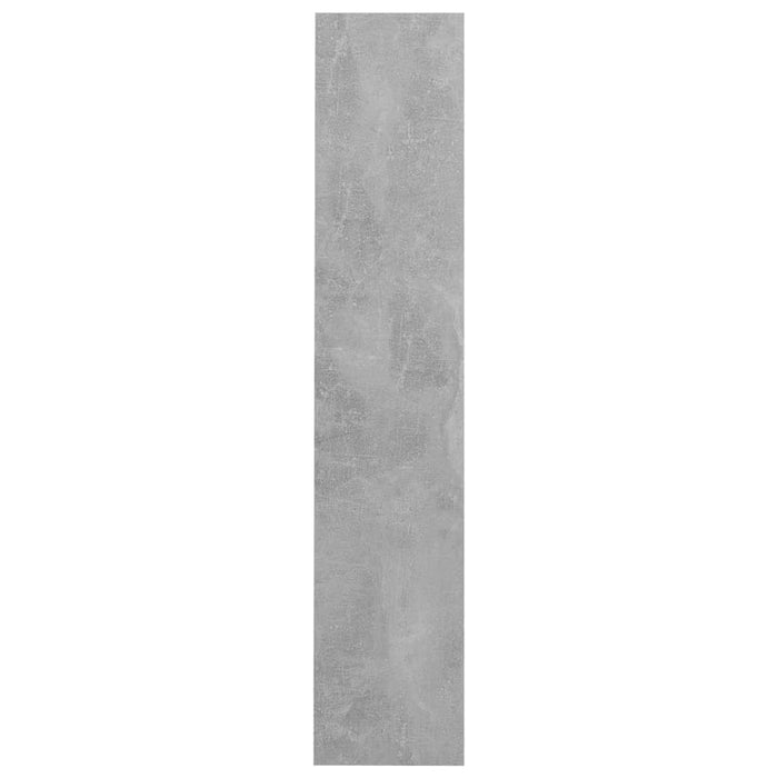 Scarpiera a Muro Grigio Cemento 60x18x90cm in Legno Multistrato 806767