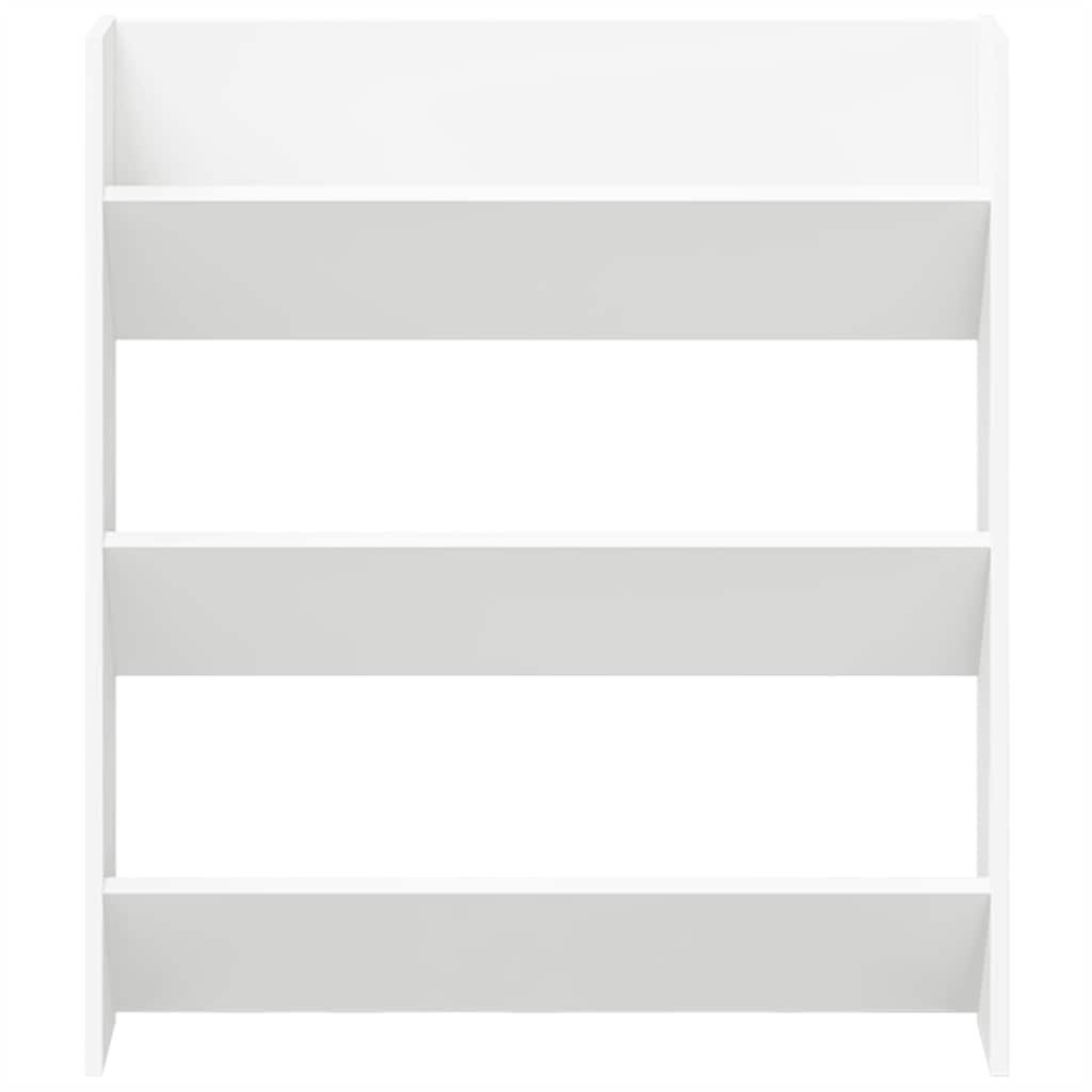 Scarpiera a Muro Bianco 80x18x90 cm in Truciolato