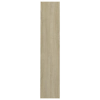 Scarpiere a Muro 2pz Rovere Sonoma 80x18x90cm Legno Multistrato 806784