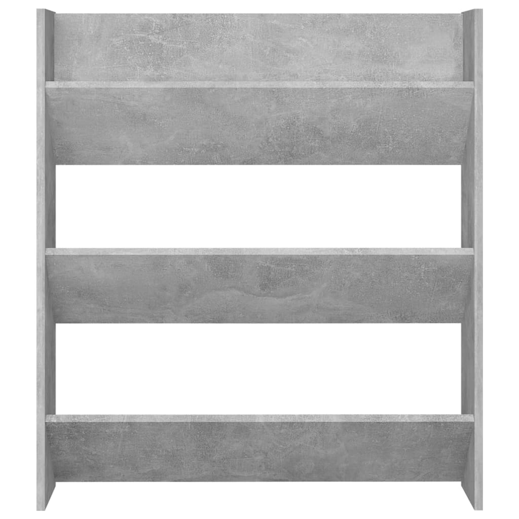 Scarpiere Muro 2pz Grigio Cemento 80x18x90cm Legno Multistrato 806786