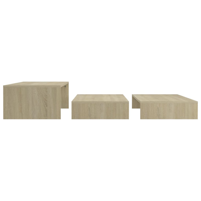 Set Tavolini Estraibili Rovere Sonoma 100x100x26,5 Multistrato 806798