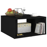 Tavolini da Salotto 4 pz Neri 33x33x33cm in Truciolato cod mxl 23786