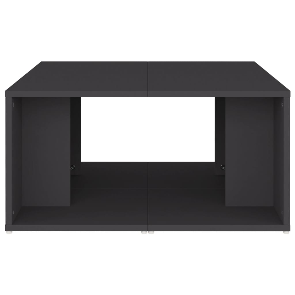 Tavolini da Salotto 4 pz Grigi 33x33x33 cm in Multistrato 806815
