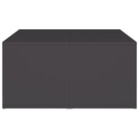 Tavolini da Salotto 4 pz Grigi 33x33x33 cm in Truciolato cod mxl 9274