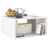 Tavolini da Salotto 4 pz Bianco Lucido 33x33x33cm in Truciolato