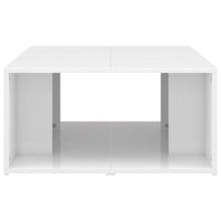 Tavolini da Salotto 4 pz Bianco Lucido 33x33x33cm in Truciolato