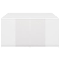 Tavolini da Salotto 4 pz Bianco Lucido 33x33x33cm in Truciolato