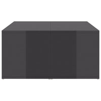 Tavolini da Salotto 4 pz Grigio Lucido 33x33x33cm in Truciolato