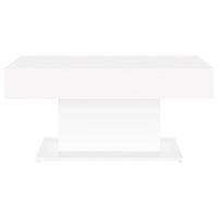 Tavolino da Salotto Bianco 96x50x45 cm in Legno Multistrato 806831