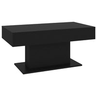 Tavolino da Salotto Nero 96x50x45 cm in Legno Multistrato 806832
