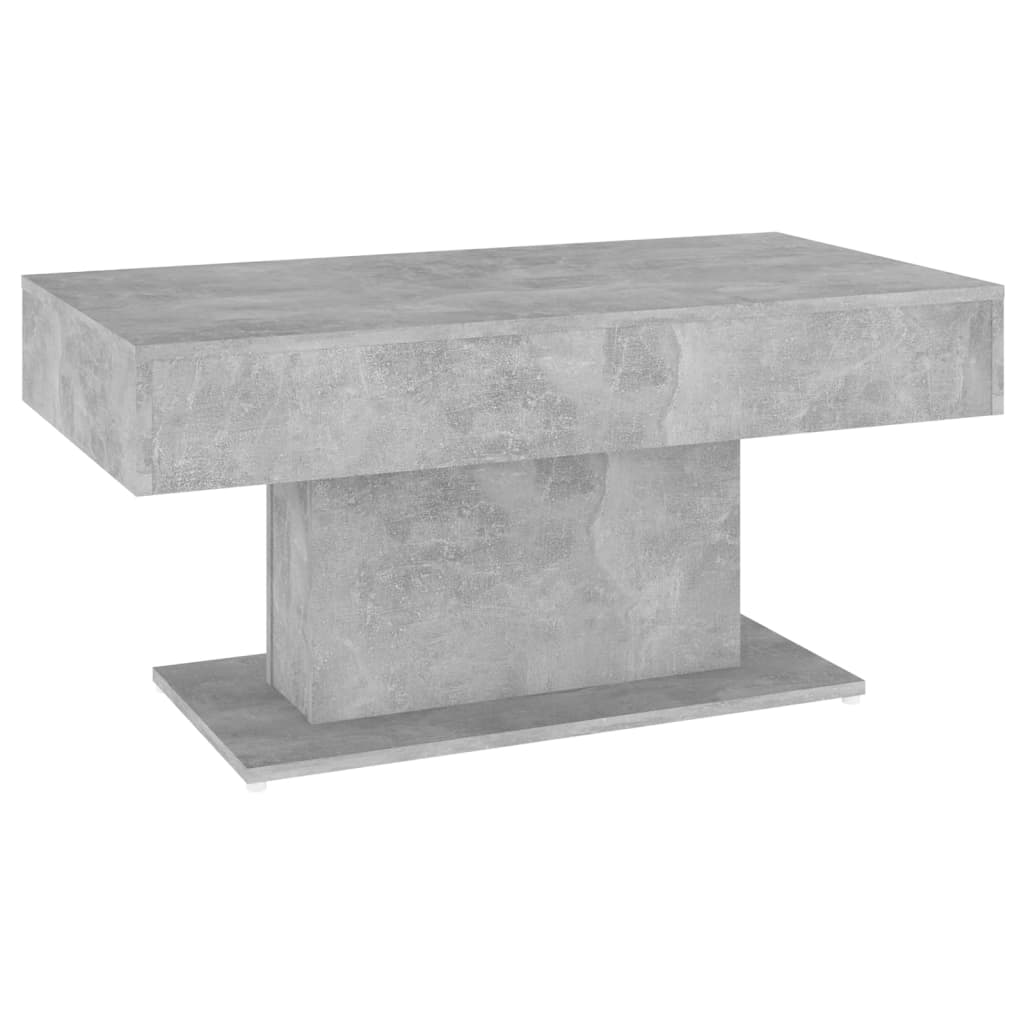 Tavolino da Salotto Grigio Cemento 96x50x45cm Legno Multistrato 806835