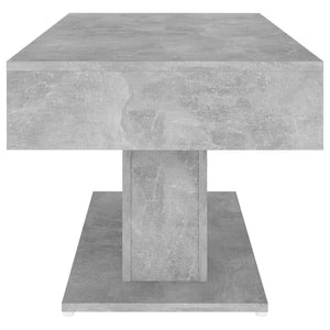 Tavolino da Salotto Grigio Cemento 96x50x45cm Legno Multistrato 806835
