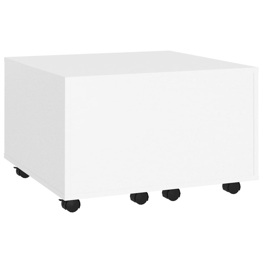 Tavolino da Salotto Bianco 60x60x38 cm in Legno Multistrato 806858