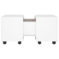 Tavolino da Salotto Bianco 60x60x38 cm in Truciolato cod mxl 10416