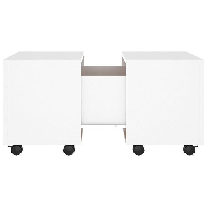 Tavolino da Salotto Bianco 60x60x38 cm in Legno Multistrato 806858