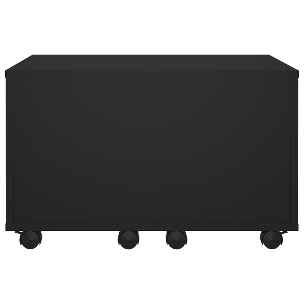 Tavolino da Salotto Nero 60x60x38 cm in Legno Multistrato 806859