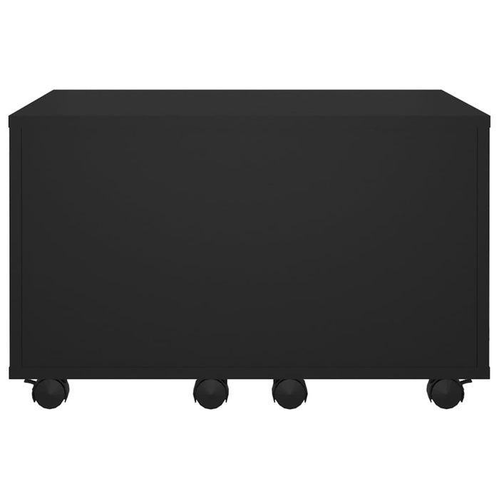 Tavolino da Salotto Nero 60x60x38 cm in Legno Multistrato 806859