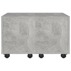 Tavolino da Salotto Grigio Cemento 60x60x38cm Legno Multistrato 806862