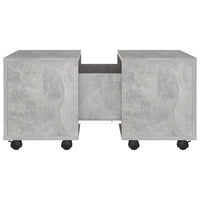 Tavolino da Salotto Grigio Cemento 60x60x38 cm in Truciolato cod mxl 63967