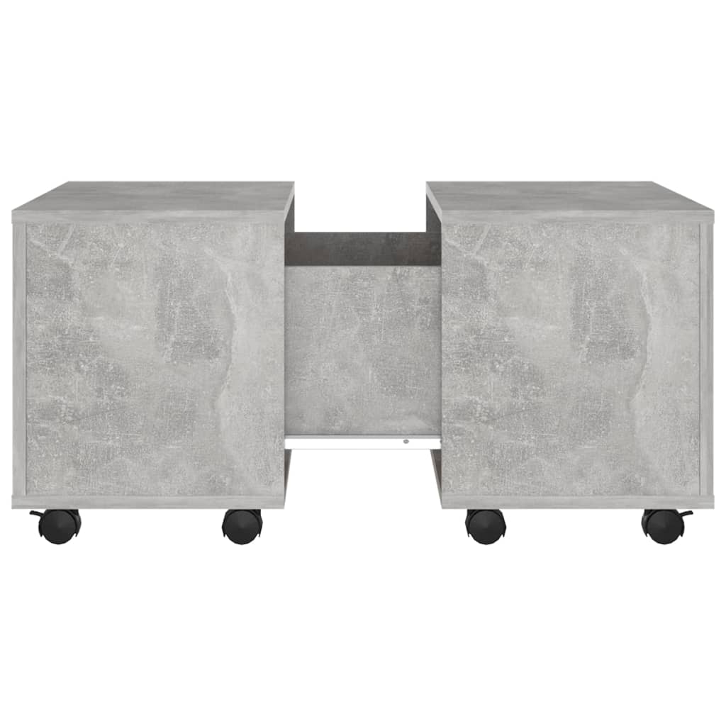 Tavolino da Salotto Grigio Cemento 60x60x38cm Legno Multistrato 806862