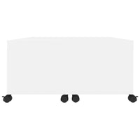 Tavolino da CaffÃ¨ Bianco 75x75x38 cm in Truciolato cod mxl 12578