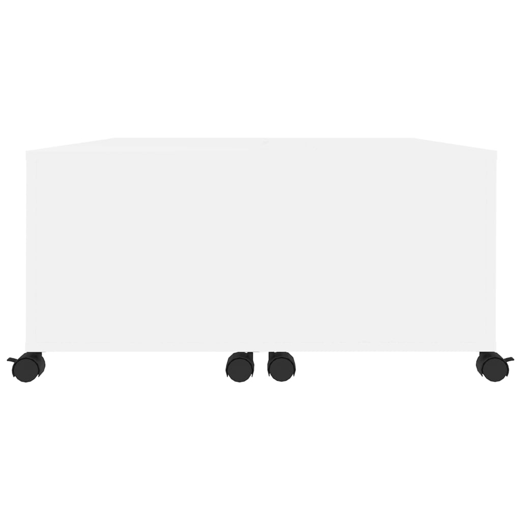 Tavolino da Salotto-Tavolino da soggiorno-Tavolo Bianco 75x75x38 cm in Legno Multistrato