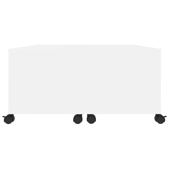 Tavolino da Salotto-Tavolino da soggiorno-Tavolo Bianco 75x75x38 cm in Legno Multistrato