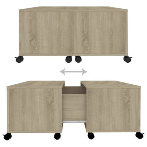 Tavolino da Salotto Rovere Sonoma 75x75x38 cm Legno Multistrato 806870