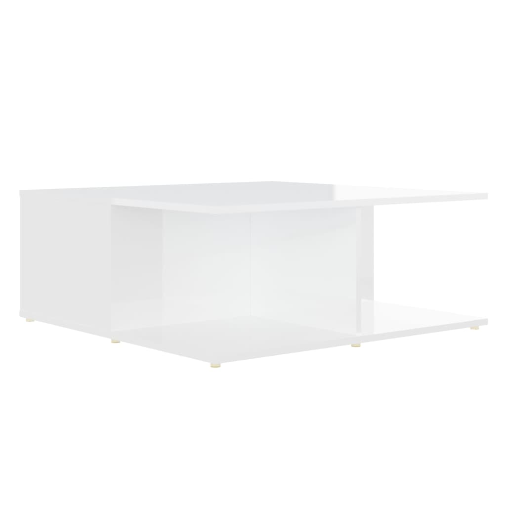 Tavolino da Salotto Bianco 80x80x31 cm in Legno Multistrato 806876