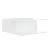 Tavolino da Salotto Bianco 80x80x31 cm in Legno Multistrato 806876
