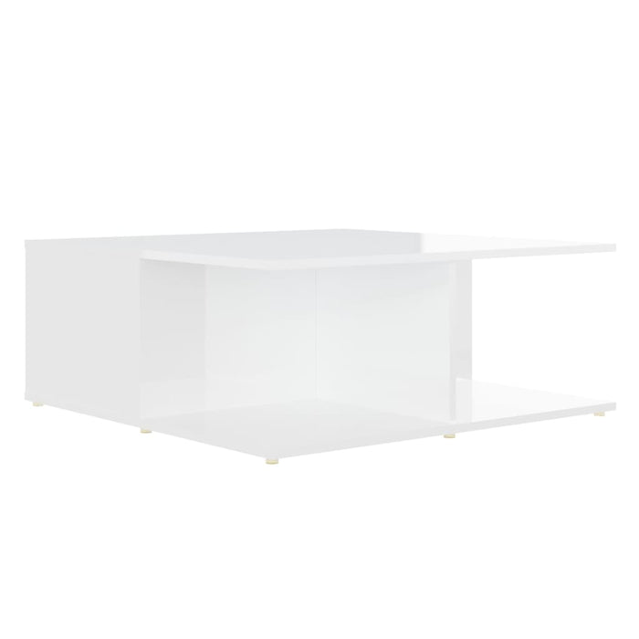 Tavolino da Salotto Bianco 80x80x31 cm in Legno Multistrato 806876