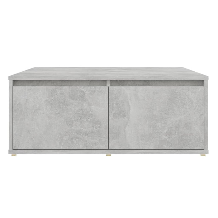 Tavolino da Salotto Grigio Cemento 80x80x31cm Legno Multistrato 806880