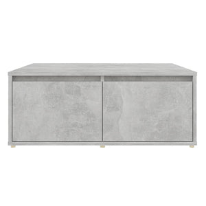 Tavolino da CaffÃ¨ Grigio Cemento 80x80x31 cm in Truciolato cod mxl 55499