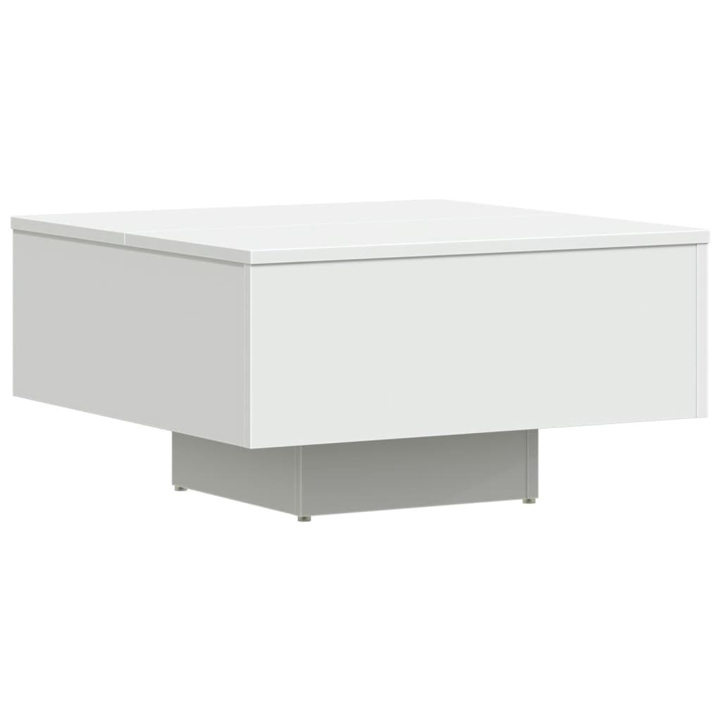 Tavolino da Salotto Bianco 60x60x31,5 cm in Legno Multistrato 806885
