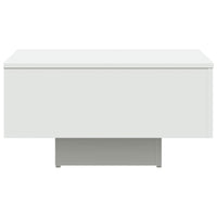 Tavolino da Salotto-Tavolino da soggiorno Bianco 60x60x31,5 cm in Legno Multistrato