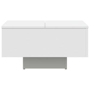 Tavolino da Salotto-Tavolino da soggiorno Bianco 60x60x31,5 cm in Legno Multistrato