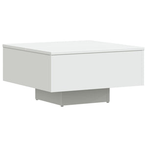 Tavolino da Salotto Bianco 60x60x31,5 cm in Legno Multistrato 806885