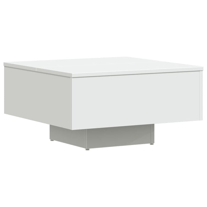 Tavolino da Salotto Bianco 60x60x31,5 cm in Legno Multistrato 806885