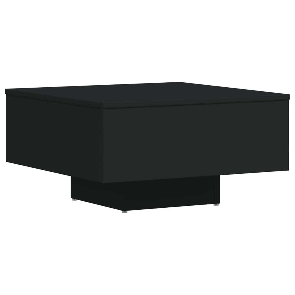 Tavolino da Salotto Nero 60x60x31,5 cm in Legno Multistrato 806886