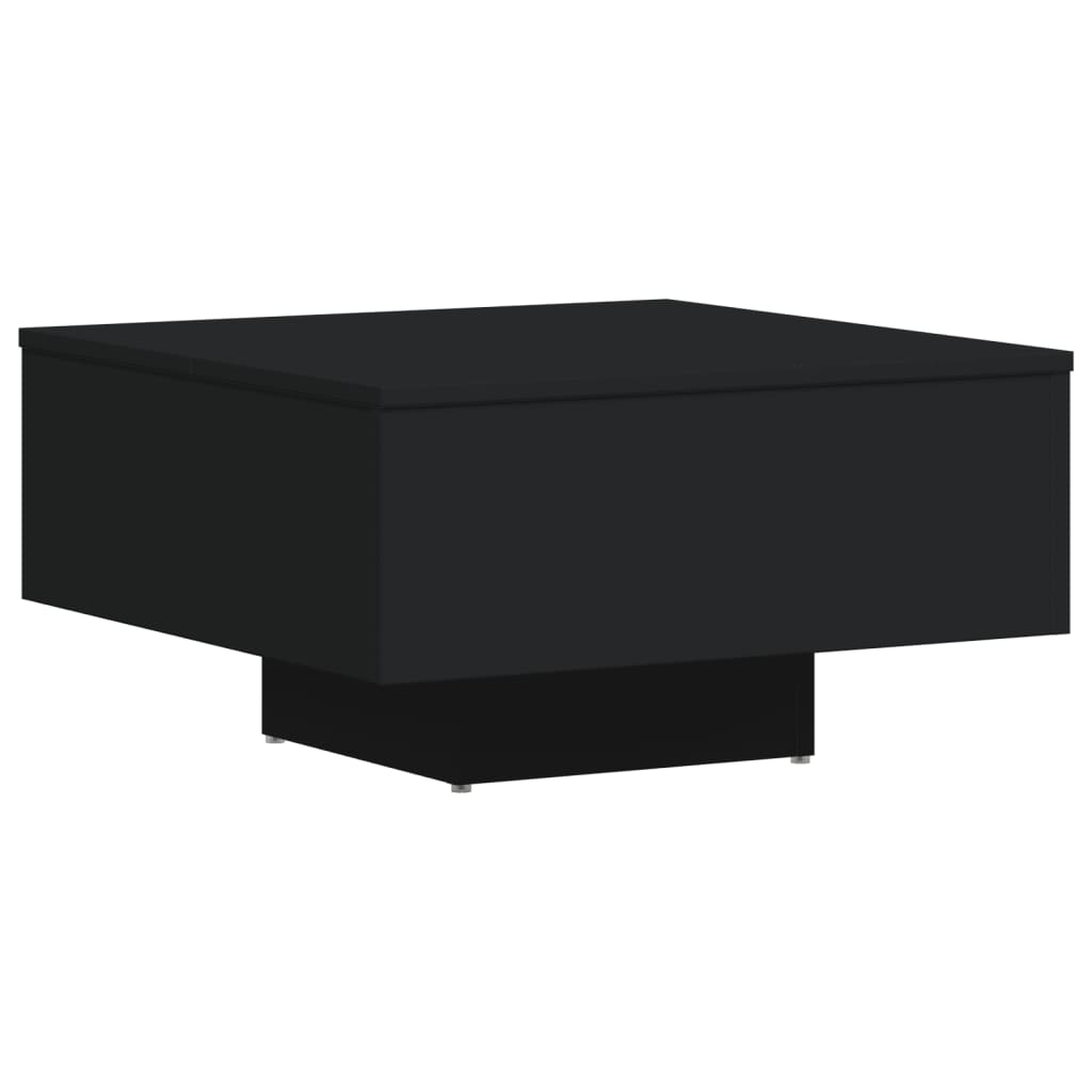 Tavolino da Salotto Nero 60x60x31,5 cm in Legno Multistrato 806886