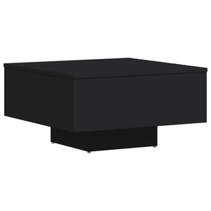 Tavolino da Salotto Nero 60x60x31,5 cm in Legno Multistrato 806886